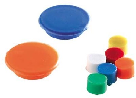 IMANES REDONDOS 20 MM. BOLSA 20 UNIDADES SURTIDO