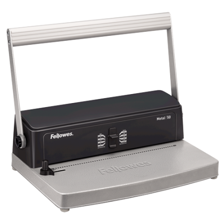 ENCUADERNADORA ESPIRAL FELLOWES METAL  50 PASO 64  5:1 INCLUYE A