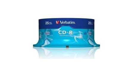 CD-R 700MB/80MIN PACK  25 VERBATIM - CANON LPI 2€ INCLUIDO