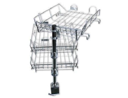 BANDEJA CON SOPORTE GIRATORIO Q-CONNECT -3 BANDEJAS METALICAS CR