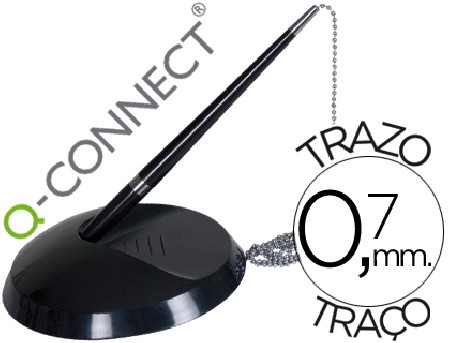 BOLIGRAFO CON PEANA Q-CONNECT -CON SOPORTE ADHERENTE