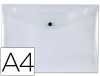 SOBRE BROCHE A4 PP TRANSPARENTE 34044