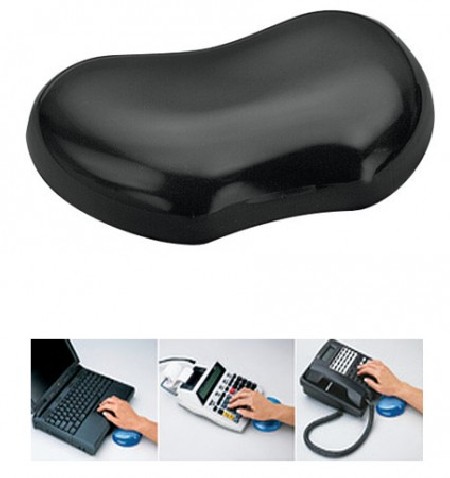 REPOSAMUÑECAS RATON FELLOWES GEL CRYSTALS NEGRO FLEXIBLE