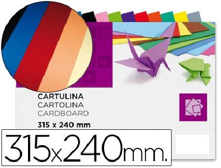 BLOC CARTULINA FOLIO 10 H COLORES SURTIDOS