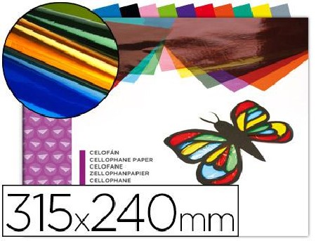 BLOC CELOFAN FOLIO 10 H COLORES SURTIDOS