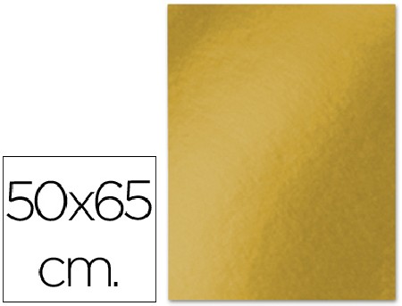 CARTULINA 50X65 CM METALIZADA ORO