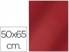 CARTULINA 50X65 CM METALIZADA ROJO