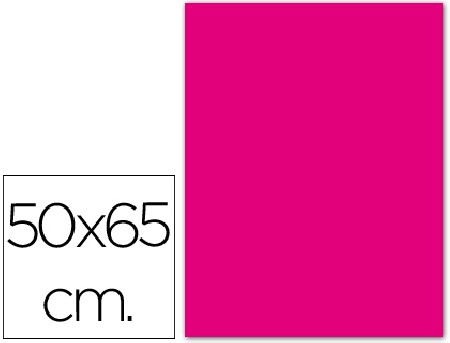 CARTULINA 50X65 CM  FLUORESCENTE MAGENTA