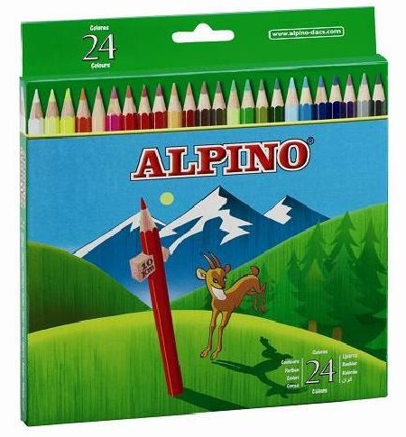 LAPICES COLORES ALPINO 658 C/ DE 24 COLORES LARGOS