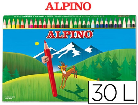 LAPICES COLORES ALPINO 659 C/ DE 30 COLORES LARGOS