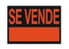 CARTEL PVC "SE VENDE" FLUORESCENTE 50x35 CM