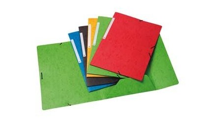 CARPETA DE GOMAS PAPYRUS FOLIO AZUL