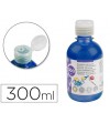 TEMPERA LIQUIDA LIDERPAPEL ESCOLAR 300 ML AZUL MARINO FLUORESCENTE - ULTIMAS UNIDADES