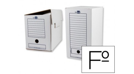 CAJA DE ARCHIVO DEFINITIVO LIDERPAPEL 367X251X200 MM DOBLE FOLIO