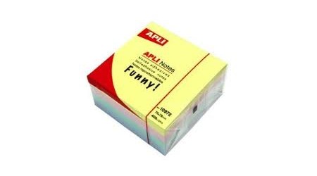 NOTAS ADHESIVAS CUBO 400H 75X75MM TONOS PASTEL