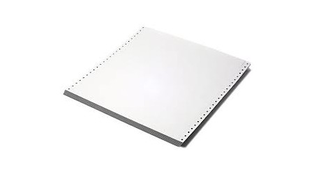 PAPEL CONTINUO 240x11" LISO 1 HOJA 2 TREPADOS 2500 HOJAS