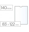 FUNDA PORTADOCUMENTO ESSELTE PLASTICO TRANSPARENTE 140 MICRAS TAMAÑO 83X122 MM 100 UDS.