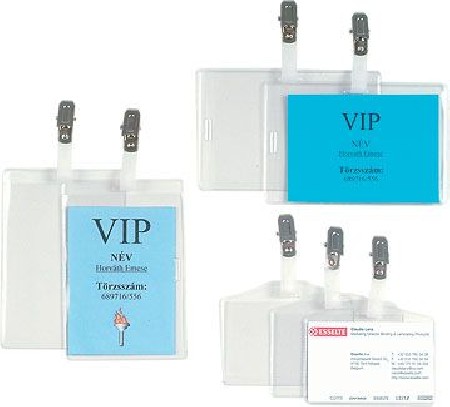 IDENTIFICADOR ESSELTE CON PINZA HORIZONTAL/VERTICAL - 112X70 mm.