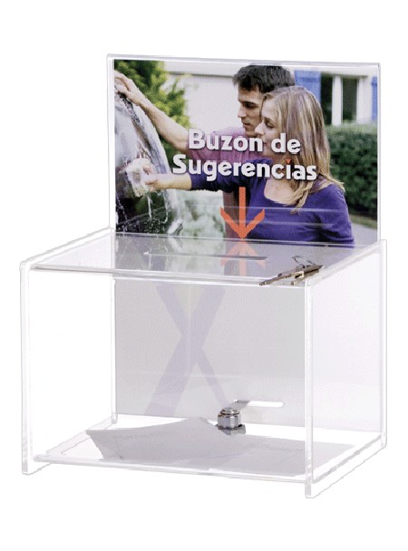 BUZON DE SUGERENCIAS CON CERRADURA 175X220X285MM