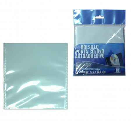BOLSILLO ADHESIVO CD 10 UNID.OFFICE BOX