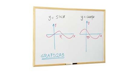PIZARRA MAGNETICA ECONOMICA BLANCA 60 X 90 CM. MARCO MADERA