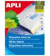 ETIQUETAS BLANCAS PERM. CANTOS RECTOS A5 200H.210X148 200U.