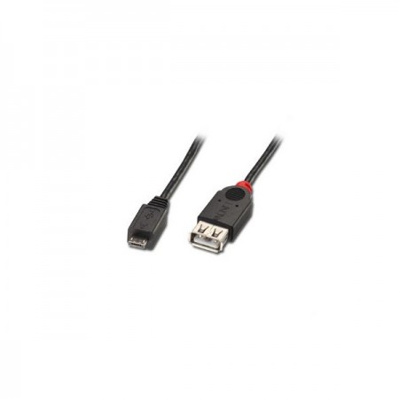 CABLE USB MICRO A USB HEMBRA OTG  0,15 MT