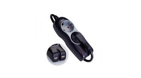 REGLETA FELLOWES 2 TOMAS Y 2 CARGADORES USB