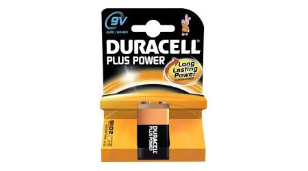PILAS DURACELL PLUS POWER ALCALINAS 9V 6LR61  1 UNIDAD