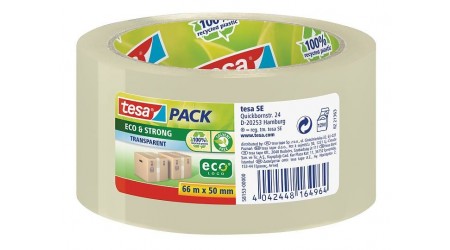 PRECINTO TESA ECOSTRONG 50X65 MM TRANSP. PP 100% RECICLADO