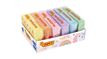 PLASTILINA JOVI PASTEL 50 G. PACK 6 UNIDADES COLORES SURTIDOS