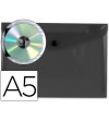 SOBRE PLASTICO A5 BROCHE PP CON BOLSILLO PARA CD