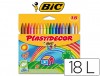 LAPICES CERAS BIC KIDS PLASTIDECOR 18 COLORES SURTIDO