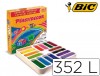 LAPICES CERAS BIC KIDS PLASTIDECOR 352 UNIDADES COLORES SURTIDOS