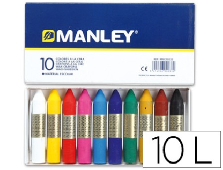 CERAS MANLEY  10 COLORES SURTIDOS