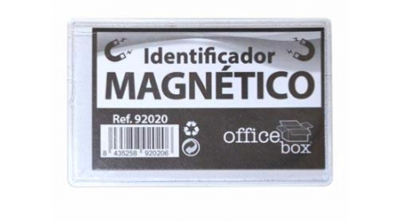 IDENTIFICADOR MAGNETICO DURABLE 40X75MM 25 UNIDADES TRANSPARENTE