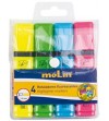 ROTULADOR FLUORESCENTE OFFICE PACK 4 COLORES