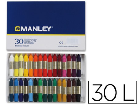 CERAS MANLEY  30 COLORES SURTIDOS