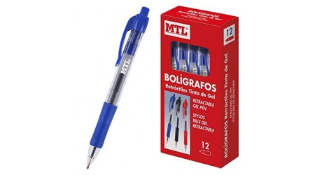 BOLIGRAFO RETRACTIL GEL MTL