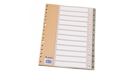 INDICE A4 MULTITALADRO 1-12  120 MC