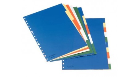 SEPARADOR A4 5 POSICIONES 16 TALADROS POLIPROPILENO ESSELTE