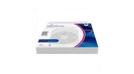 FUNDA CD/DVD CON SOLAPA MEDIARANGE 50 UDS.