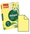 PAPEL A4 COLOR 500 HOJAS AMARILLO CLARO 80 GR. ADAGIO