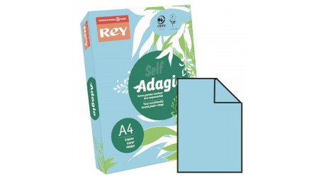 PAPEL A4 COLOR 500 HOJAS AZUL CLARO 80 GR. ADAGIO