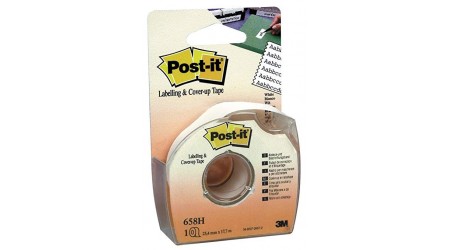CINTA OCULTAR POST-IT 658-HD 25,4MM x 17,7MT 6 LINEAS CON DISPENSADOR