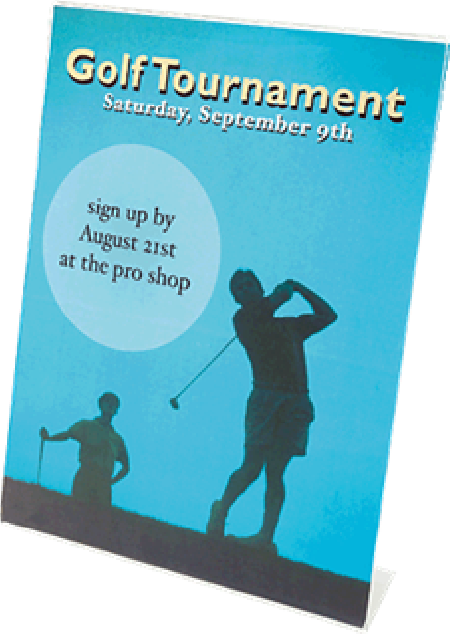 EXPOSITOR DE SOBREMESA EN "L" A4 METACRILATO 211 X 70 X 303 MM