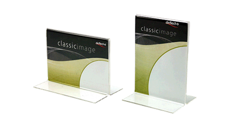 EXPOSITOR DE SOBREMESA EN "T" A4 VERTICAL 47801