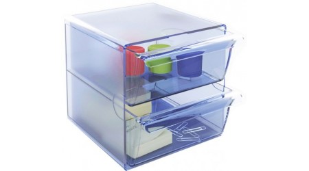 ARCHICUBO CON 2 CAJONES GRANDES 190X150X150MM AZUL