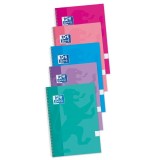 CUADERNO OXFORD FOLIO 80 H. 90 GR. 4X4 TAPA EXTRADURA COLORES TENDENCIA