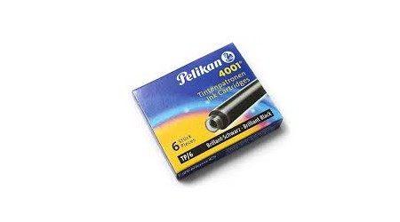 CARTUCHOS TINTA PELIKAN UNIVERSAL PARA PLUMA NEGRO 6 UNIDADES